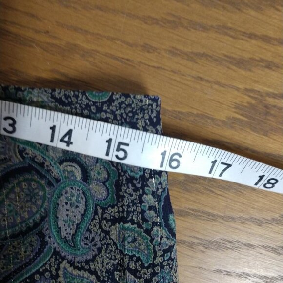 DKNY Jeans Green/Blue Paisley Two Piece Dress - Picture 7 of 15